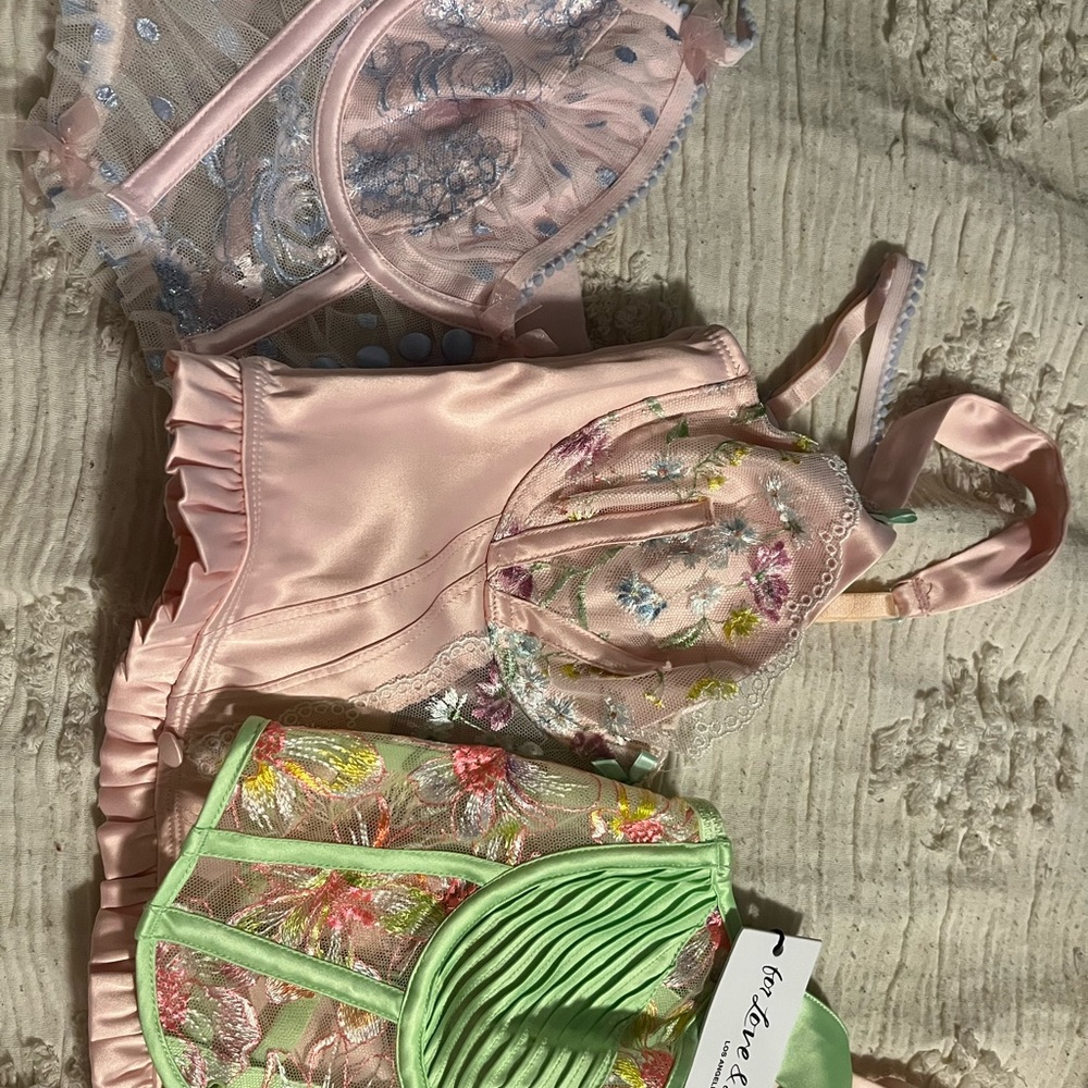 Bundle of For Love and Lemons bra tops